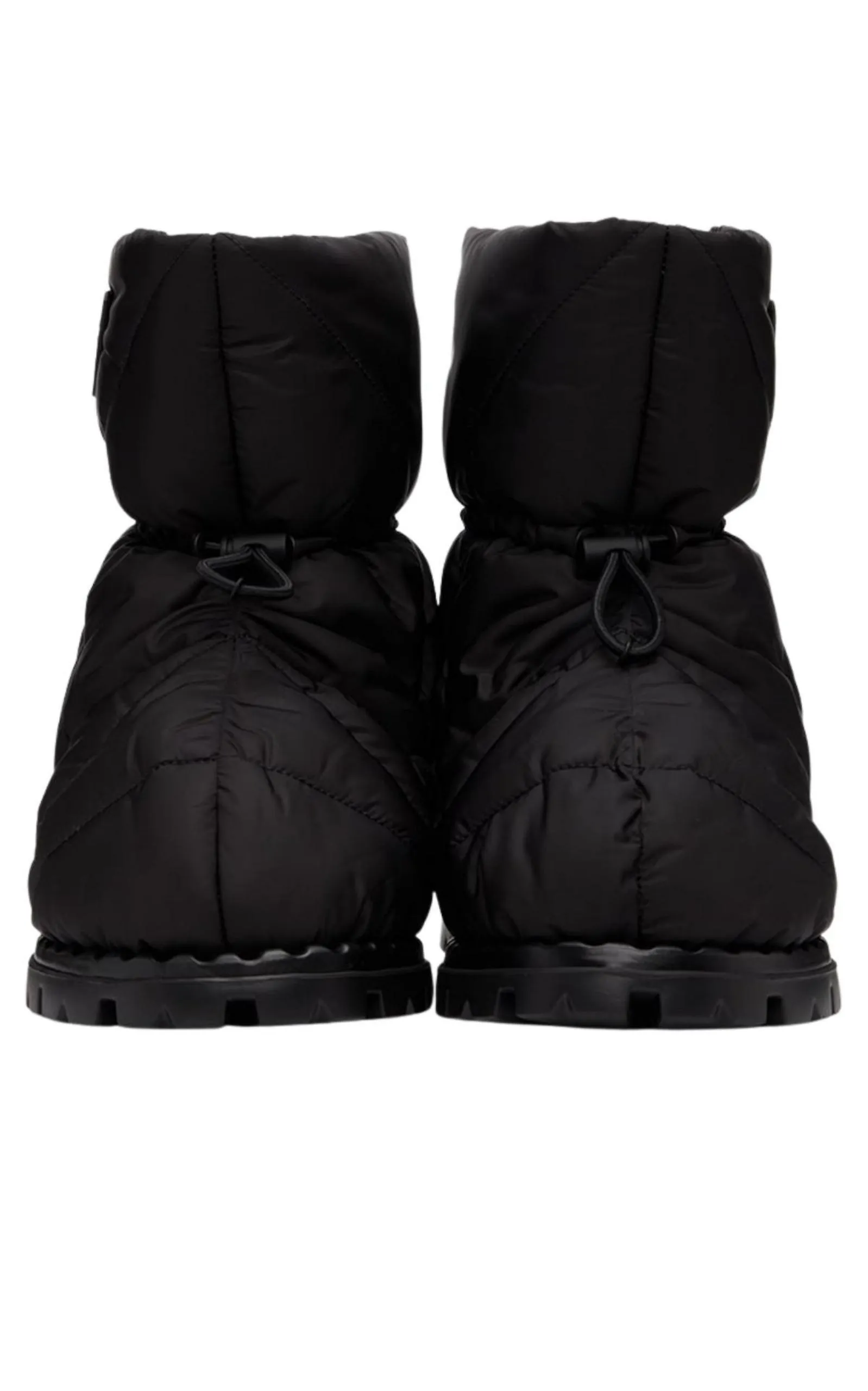 Black Quilted Drawstring Ankle Boots sold by Runaway Catalog product image thumbnail 4