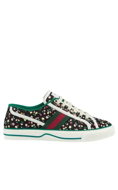 Tennis 1977 Floral Low Top Sneaker made by Gucci