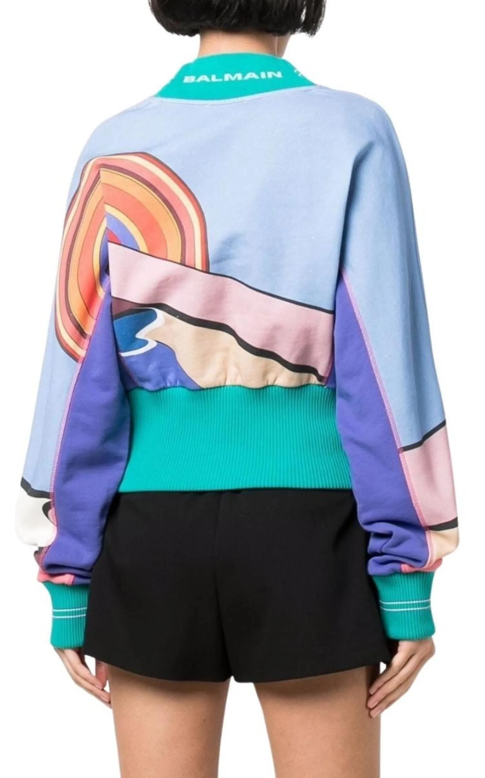 Geometric Print Crewneck Sweatshirt sold by Runaway Catalog product image thumbnail 4