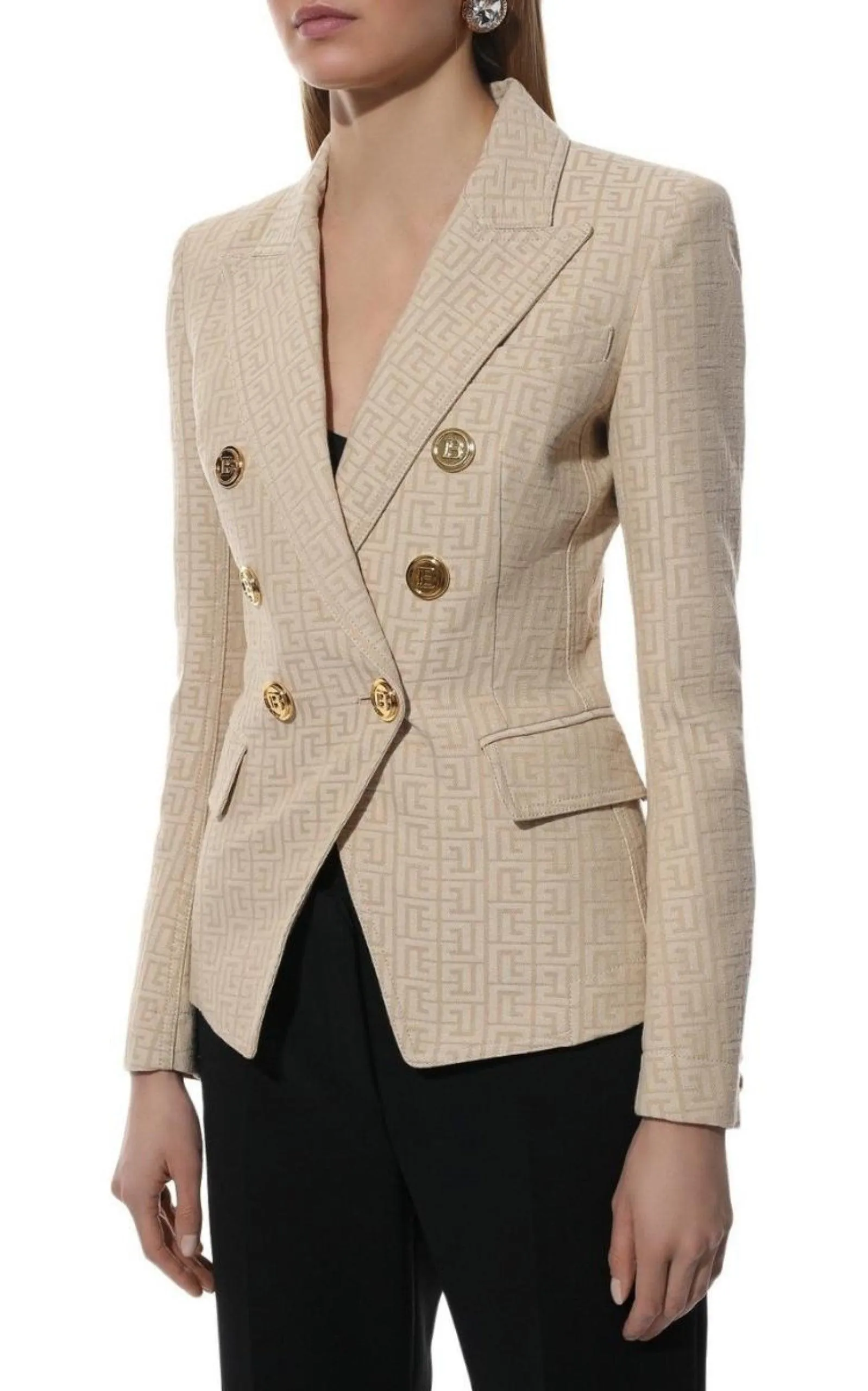 Monogram Jacquard Double Breasted Jacket sold by Runaway Catalog product image thumbnail 3