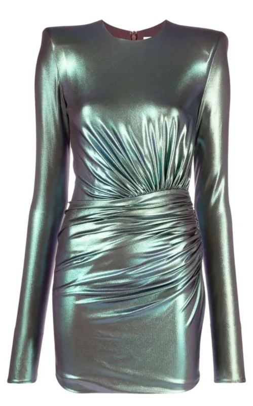 Iridescent Mini Ruched Dress sold by Runaway Catalog