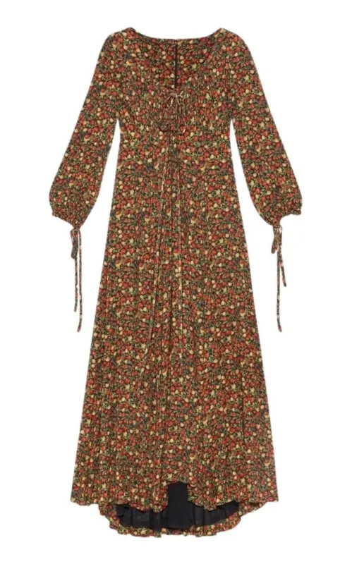Liberty-print Crepe Maxi Dress made by Gucci