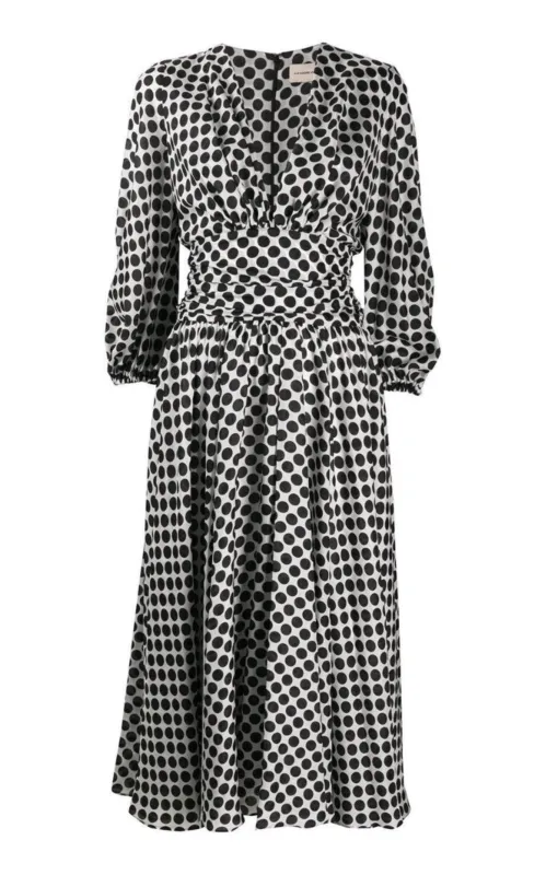 Polka-dot Print Midi Dress sold by Runaway Catalog