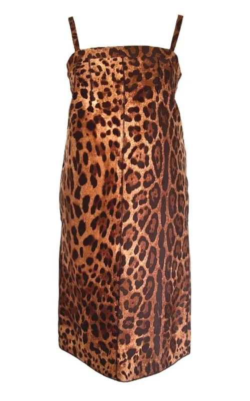 Leopard  Printed Silk Dress sold by Runaway Catalog