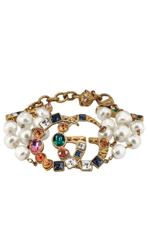 Crystal Double G Bracelet sold by Runaway Catalog