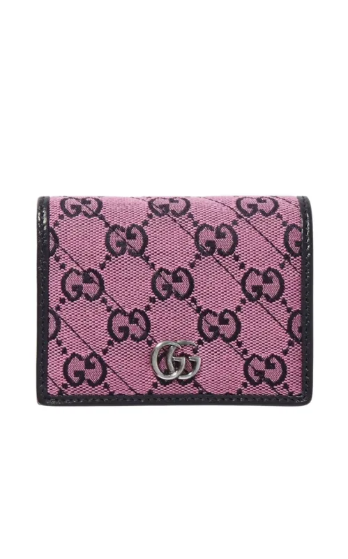 Pink Gg Marmont Multicolor Wallet sold by Runaway Catalog