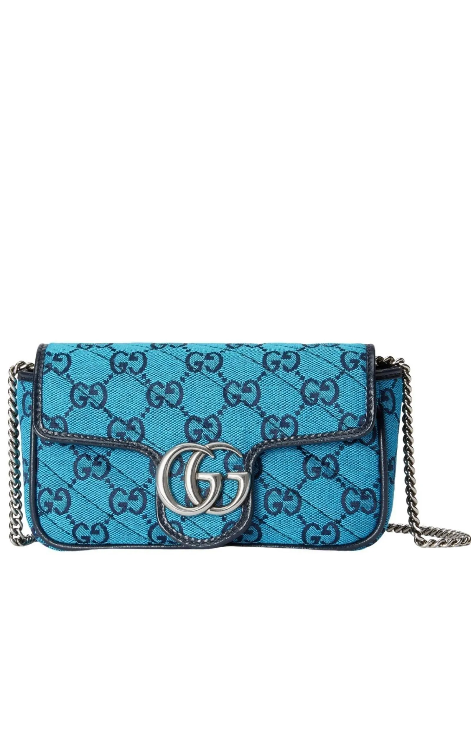 Blue GG Marmont Blue Super Mini Bag sold by Runaway Catalog