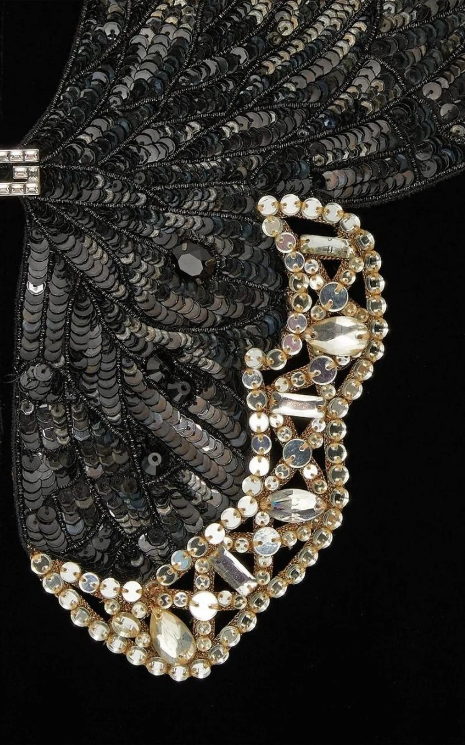 Crystal And Sequinned Butterfly Velvet Dress sold by Runaway Catalog product image thumbnail 4