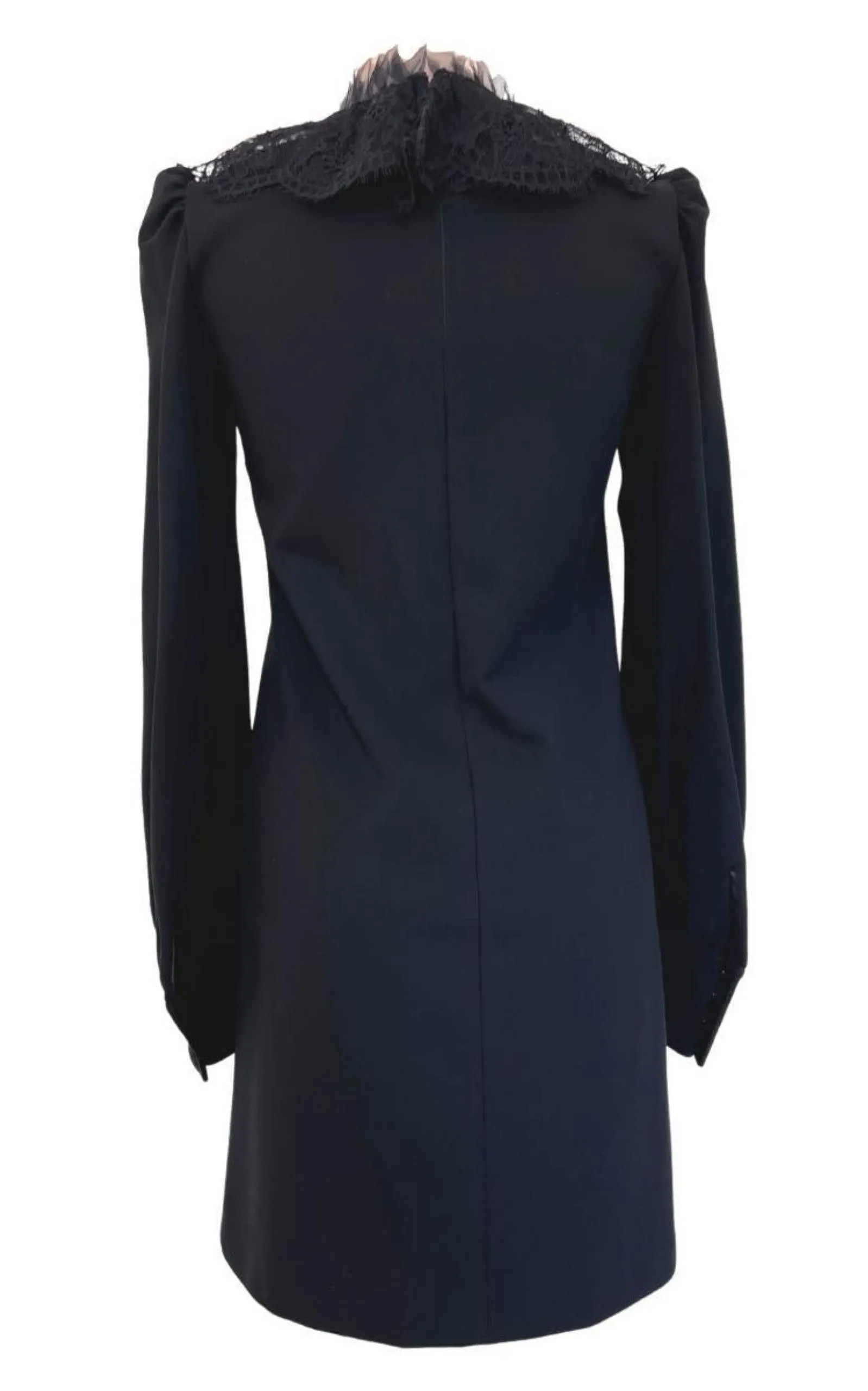 Black Ruffle Lace Mini Dress sold by Runaway Catalog product image thumbnail 2