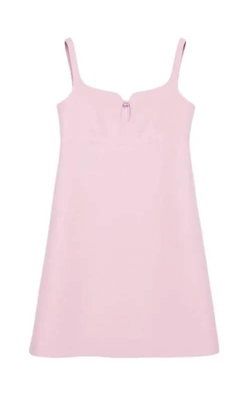 Pink Silk and Wool Cady Crepe Dress sold by Runaway Catalog