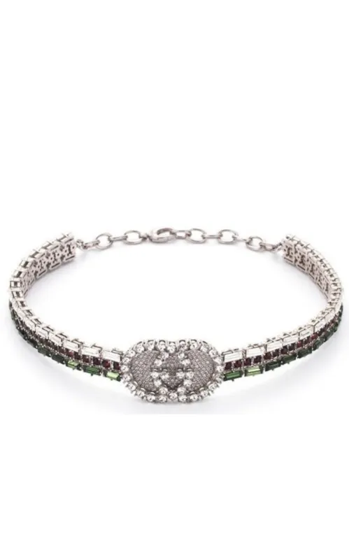 Crystal-embellished Tennis Gg Choker made by Gucci