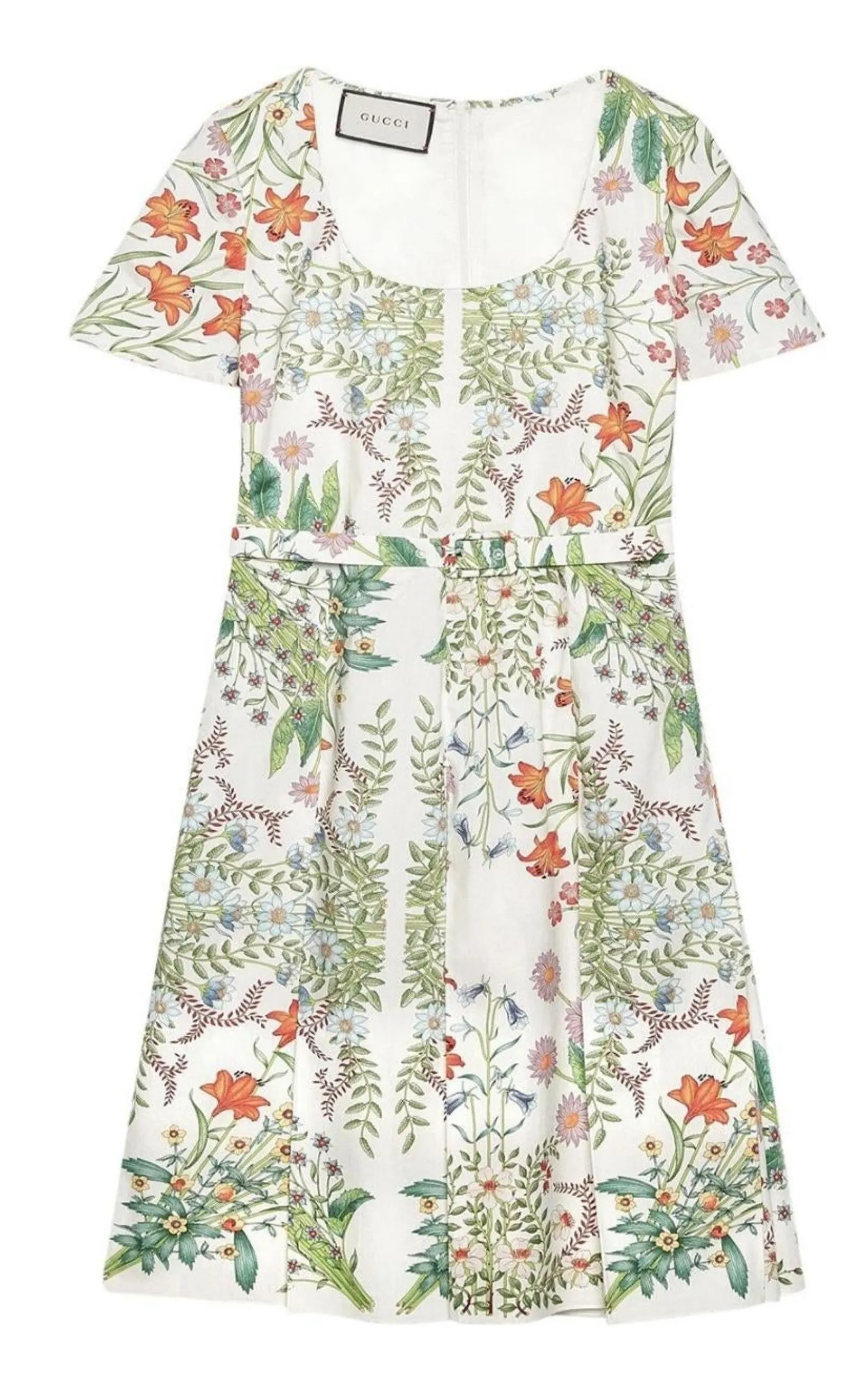 Flora Print Cotton Midi Dress sold by Runaway Catalog