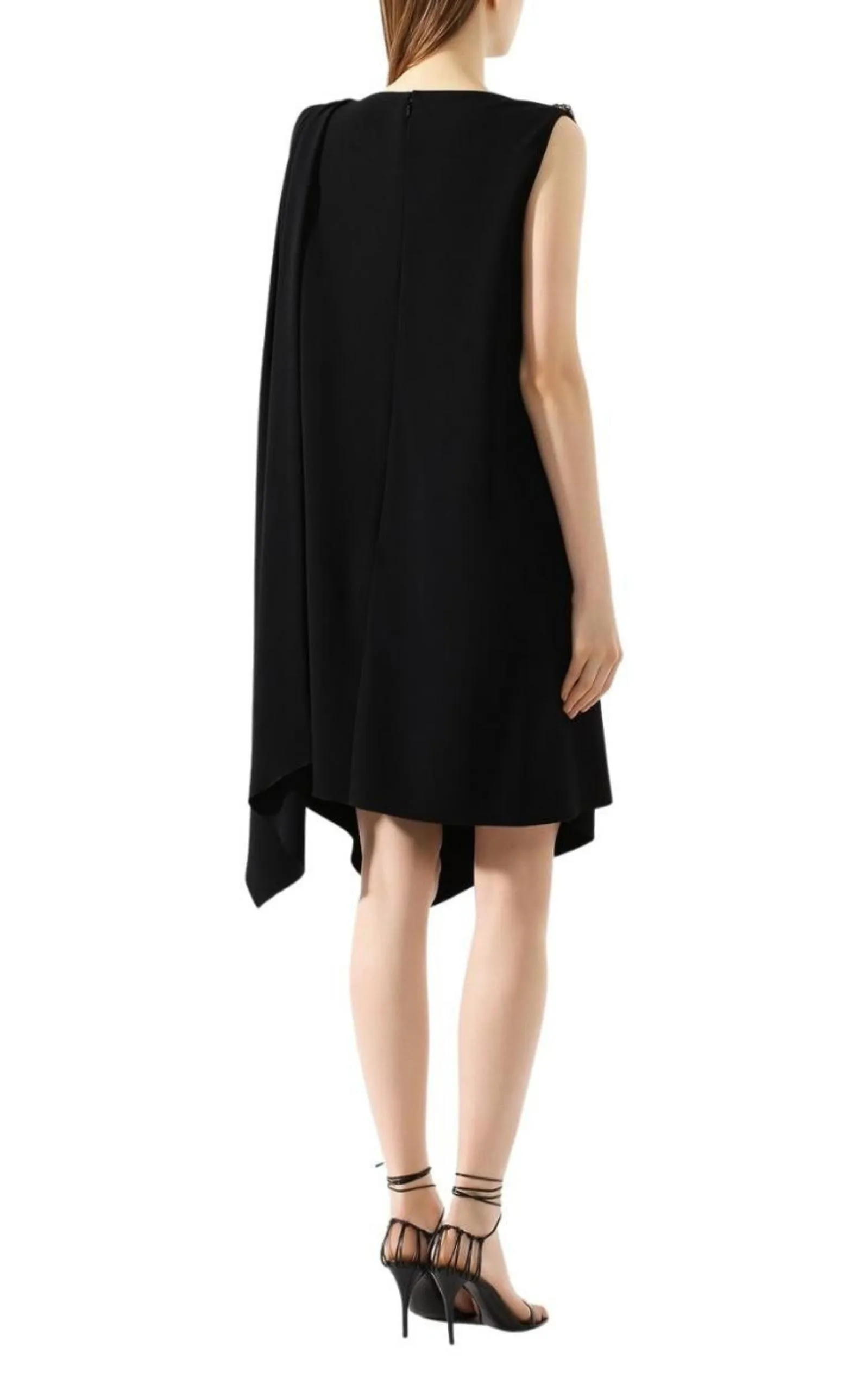 Crystal Embellished Draped Jersey Shift Dress sold by Runaway Catalog product image thumbnail 4
