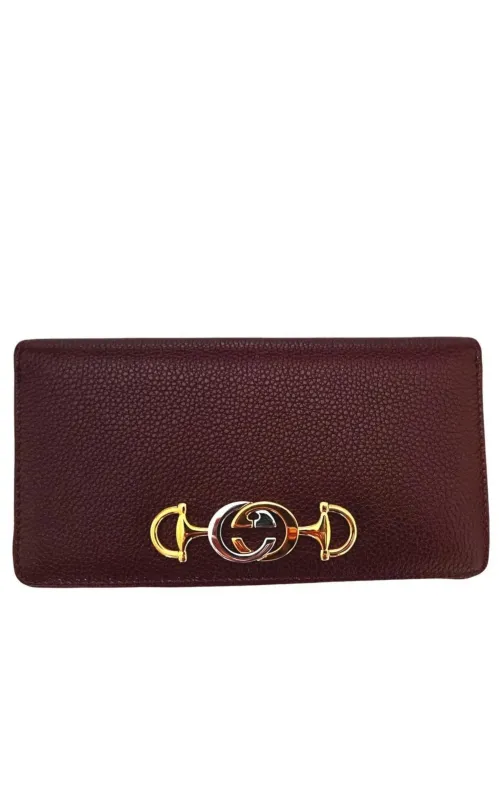 Zumi Burgundy Zip Around Wallet sold by Runaway Catalog