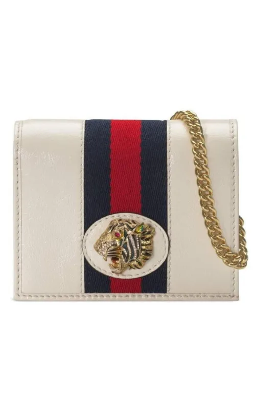 White Rajah Chain Card Case Wallet sold by Runaway Catalog
