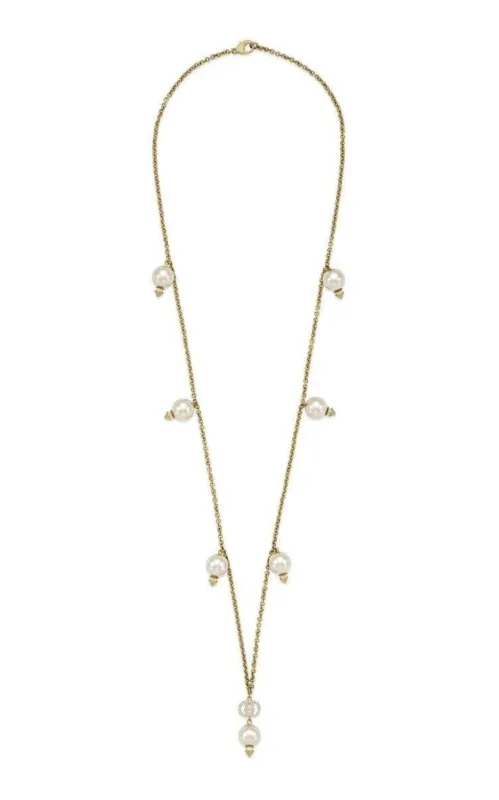 Interlocking G Pearls Pendant Necklace sold by Runaway Catalog