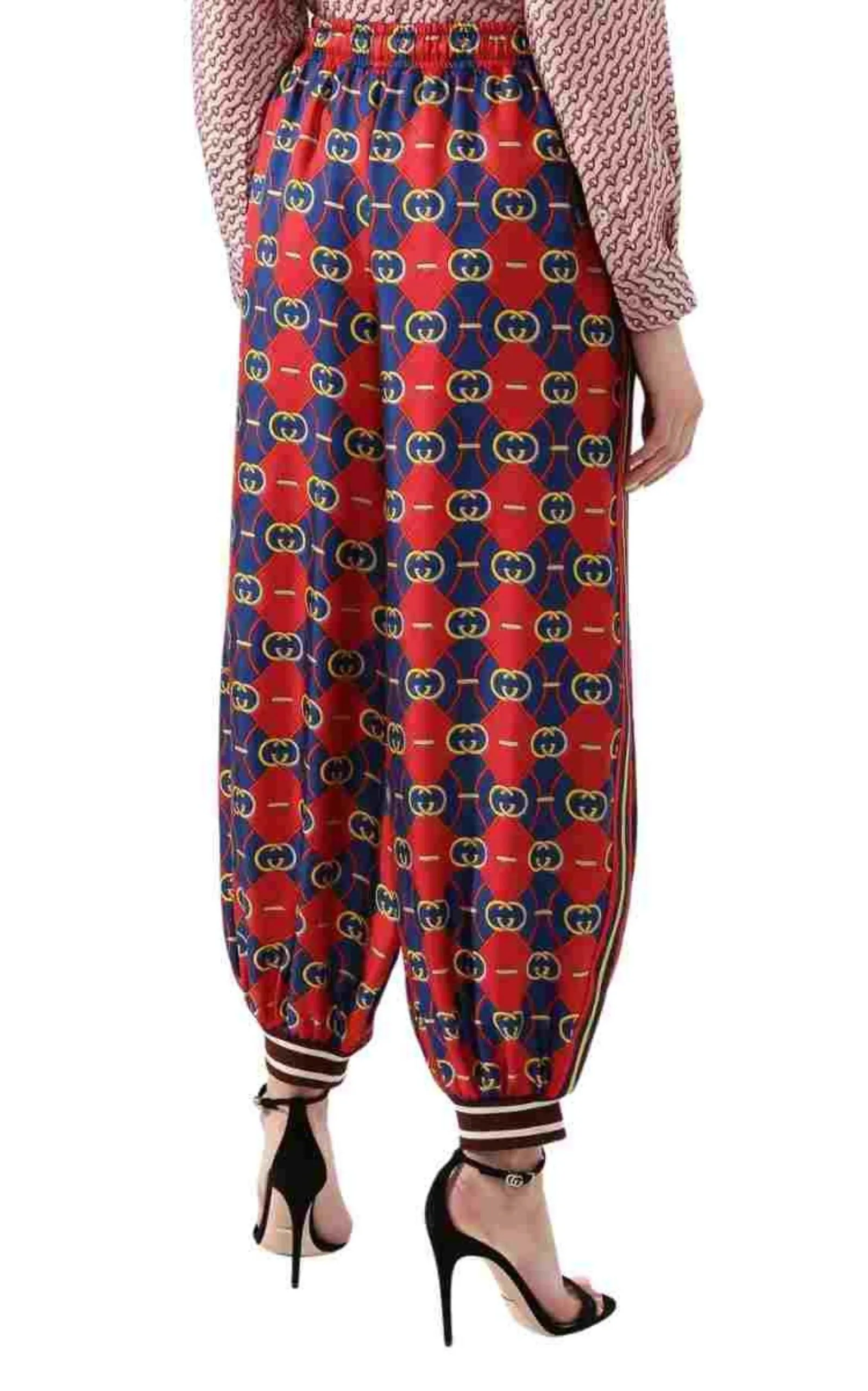 Silk Spice Blue Twill Trouser Jogger Pants sold by Runaway Catalog product image thumbnail 3