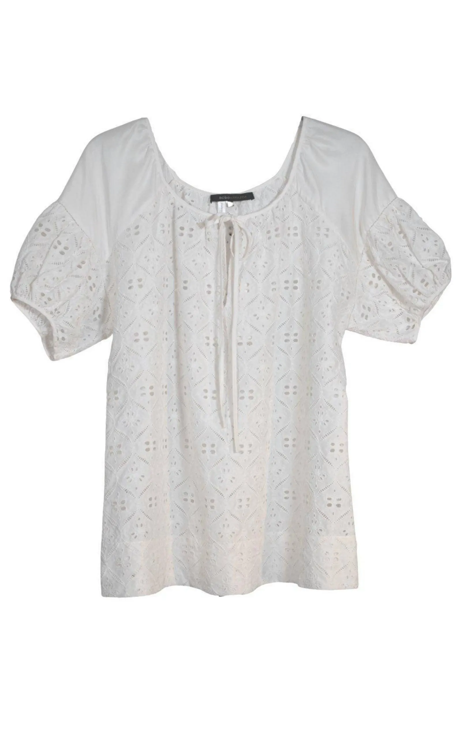 White Cotton Eyelet Top sold by Runaway Catalog