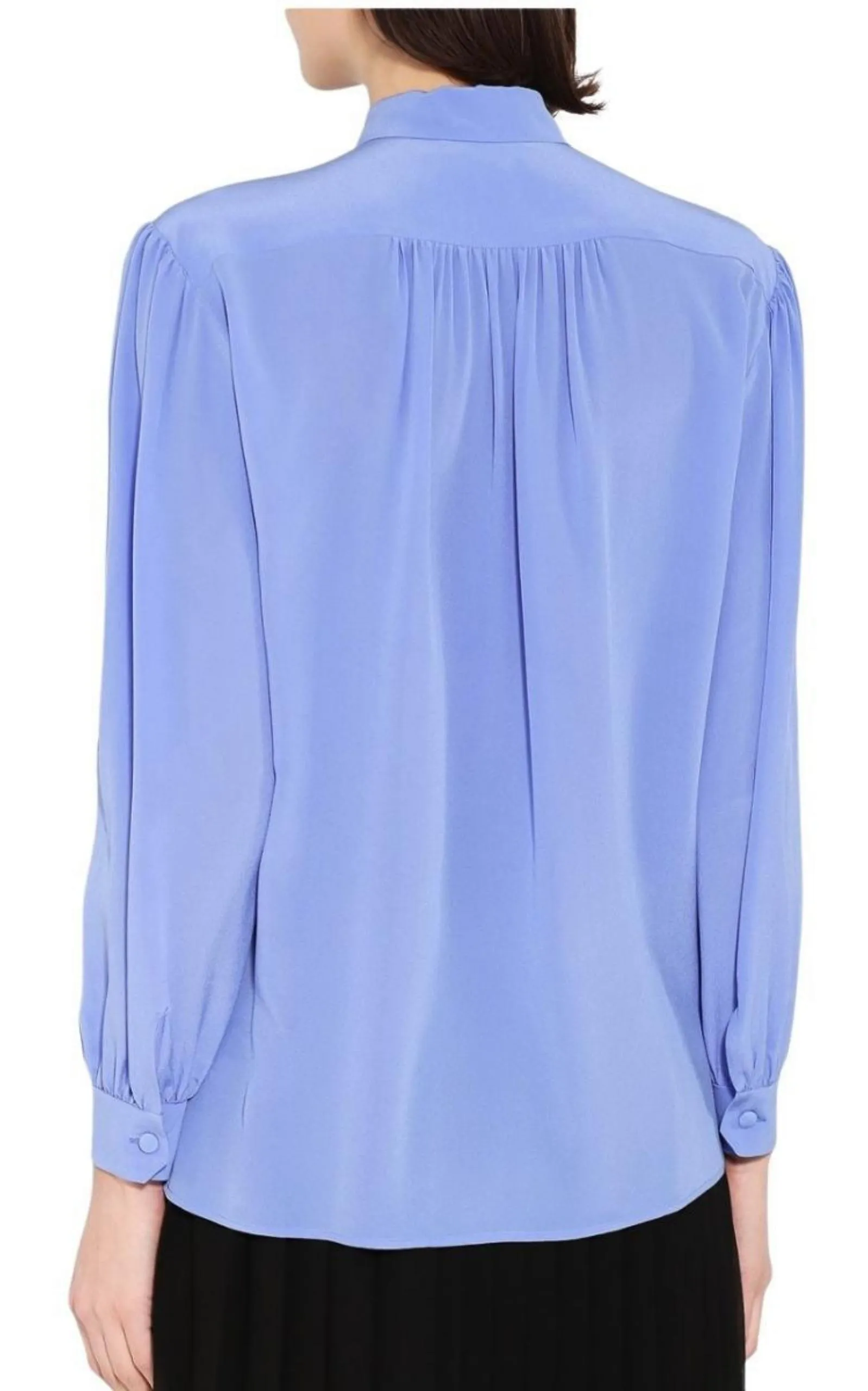 Ruffle-neck Silk Blouse sold by Runaway Catalog product image thumbnail 4