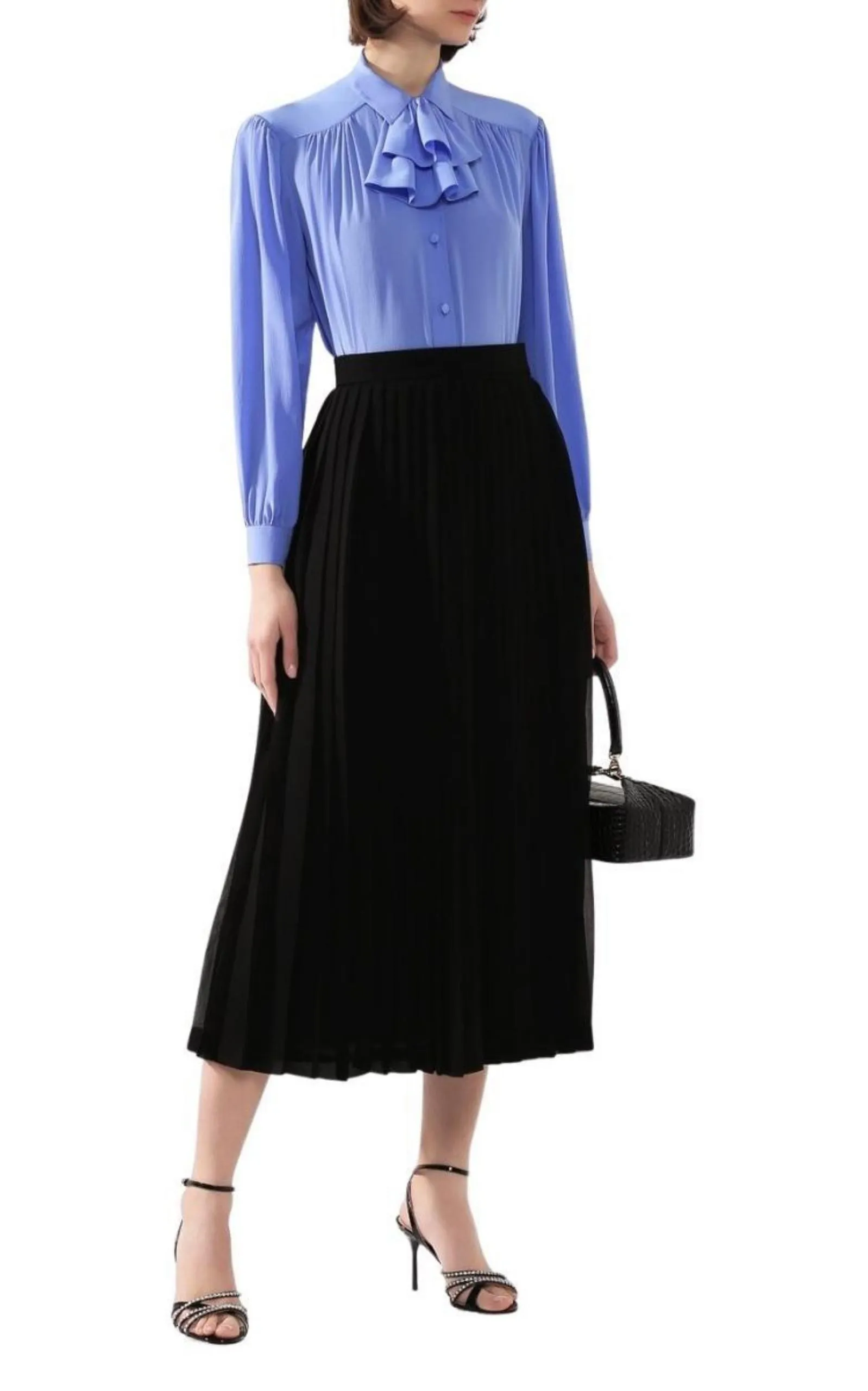 Ruffle-neck Silk Blouse sold by Runaway Catalog product image thumbnail 2