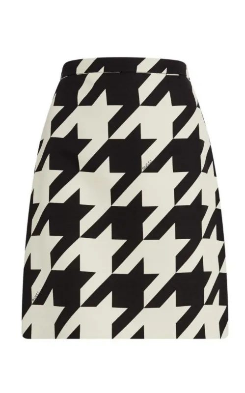 Houndstooth Mini Skirt sold by Runaway Catalog