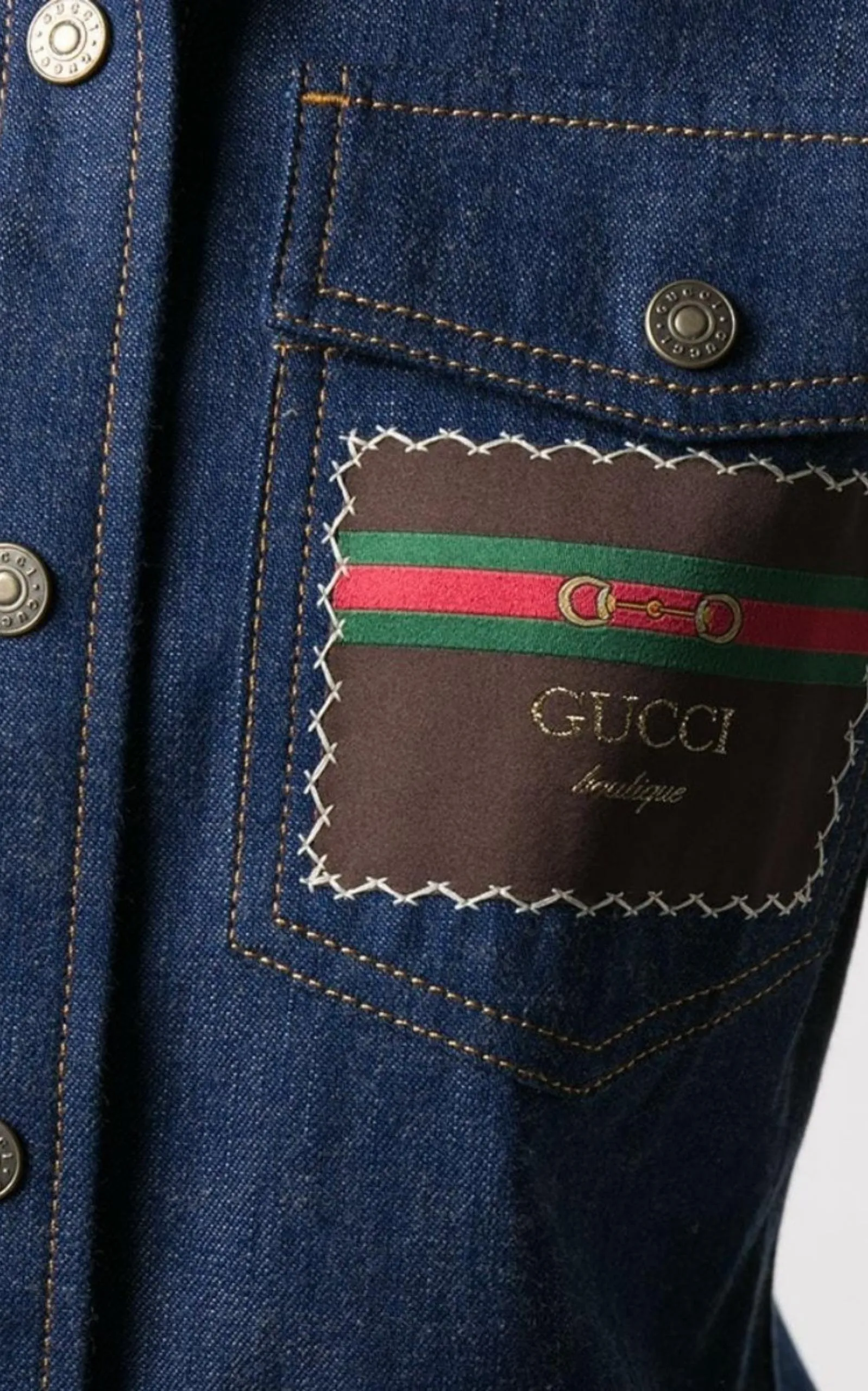 Logo-patch Denim Shirt sold by Runaway Catalog product image thumbnail 5