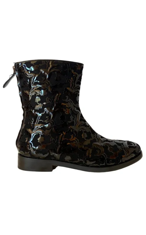 Black Patent Leather Ankle Boots sold by Runaway Catalog