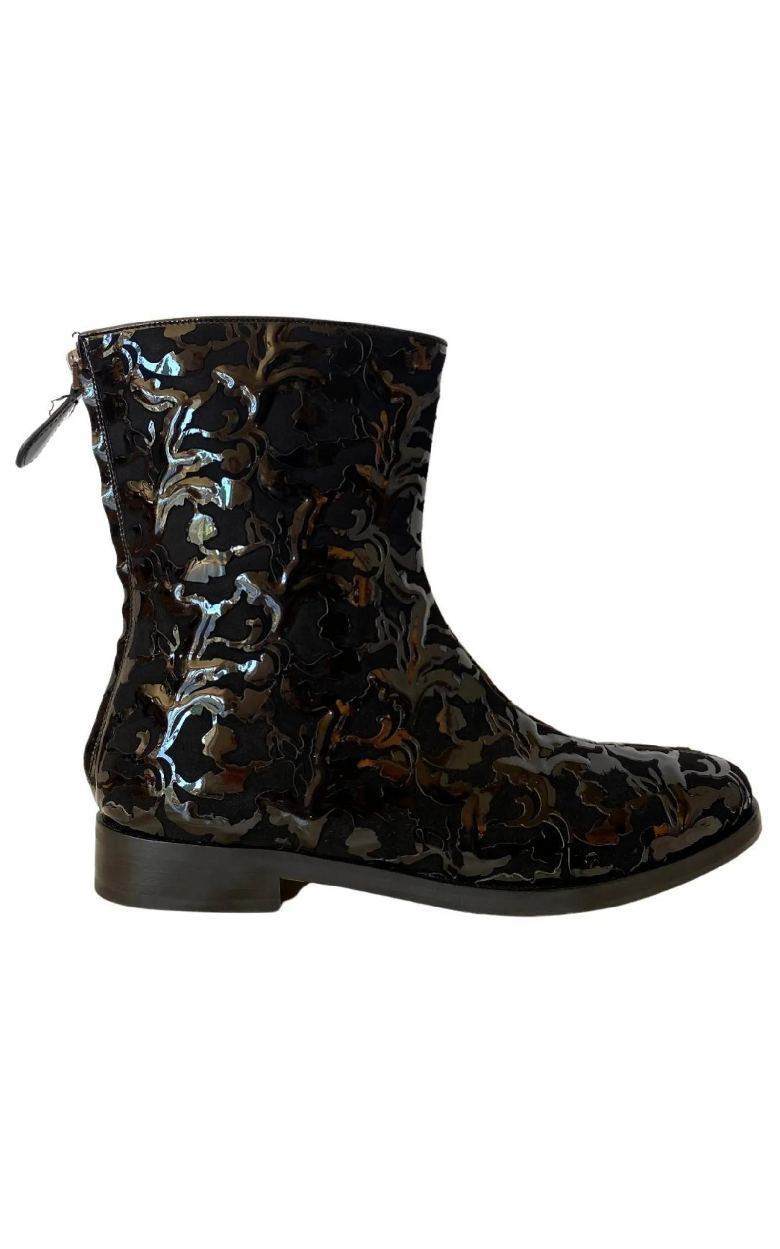 Black Patent Leather Ankle Boots sold by Runaway Catalog