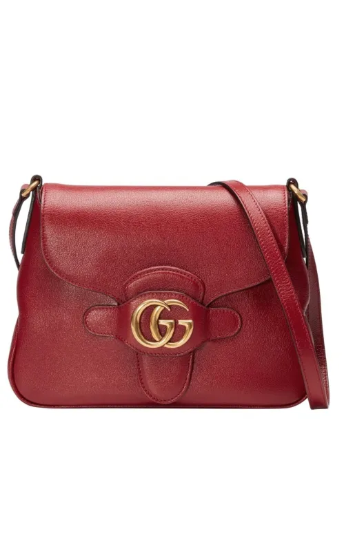 Small Messenger with Double GG Bag in Red made by Gucci