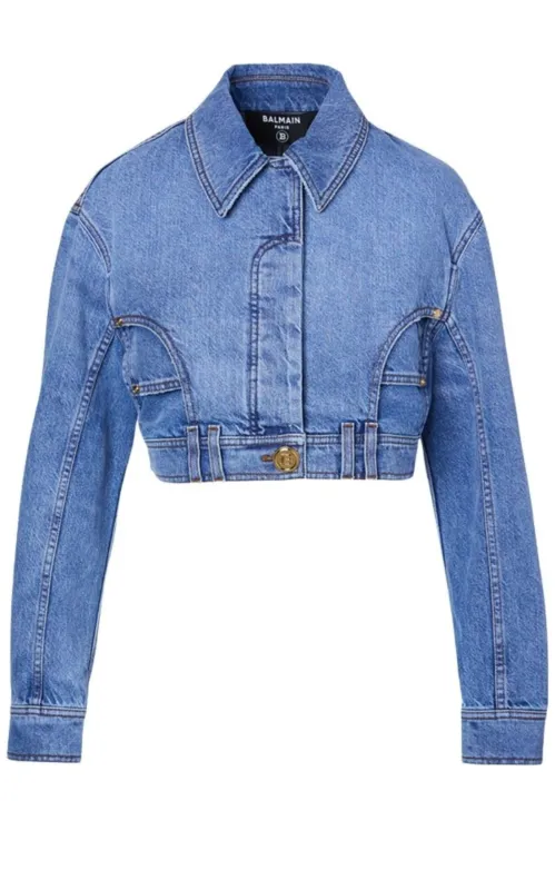Cropped Denim Jacket sold by Runaway Catalog