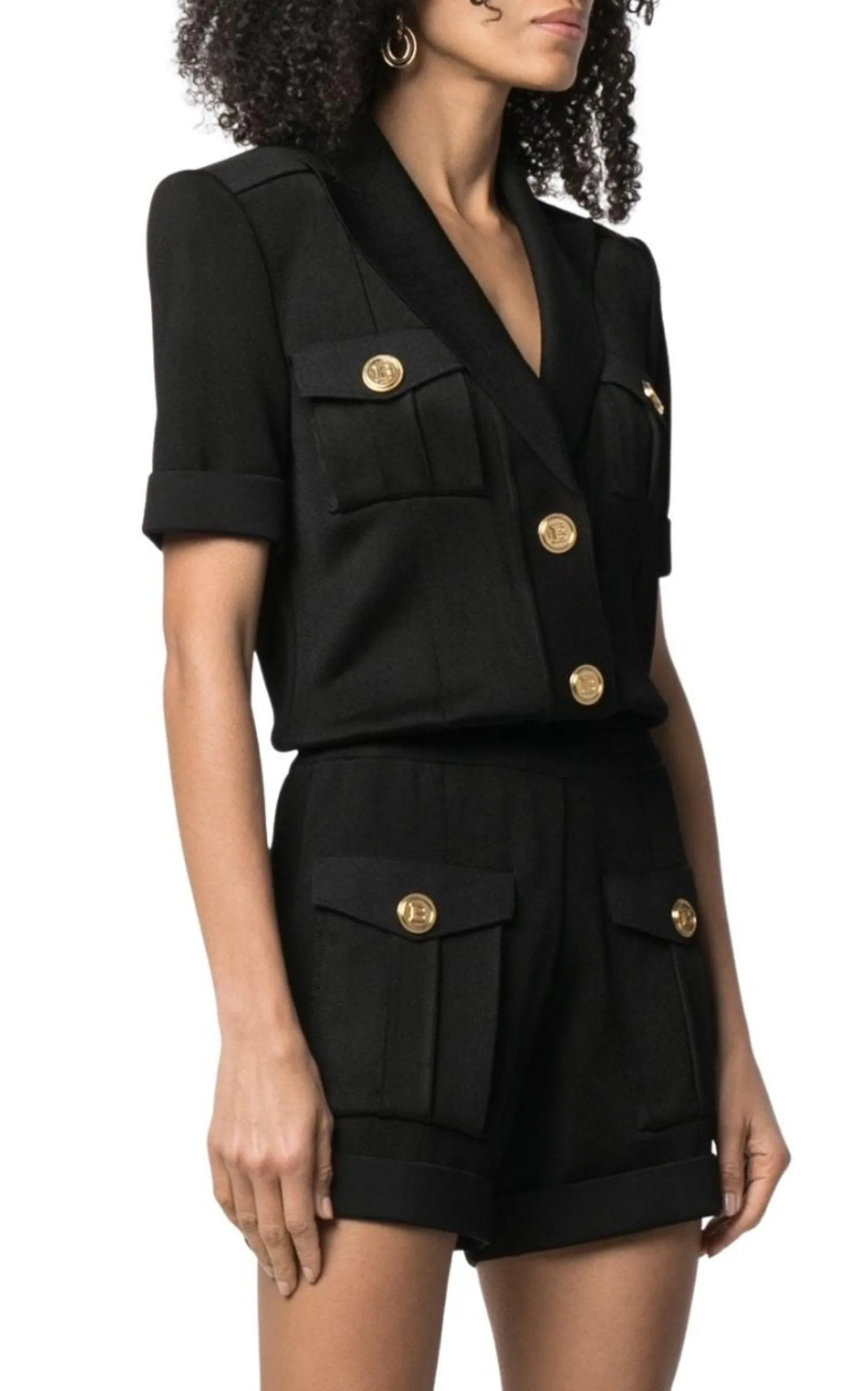 Peak Lapel Knitted Jumpsuit sold by Runaway Catalog product image thumbnail 3