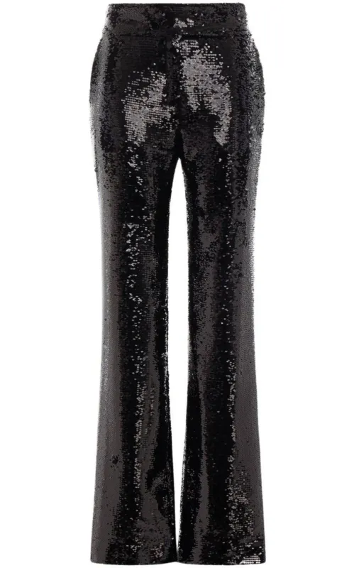 Sequinned Straight Leg Pants made by Runaway Catalog