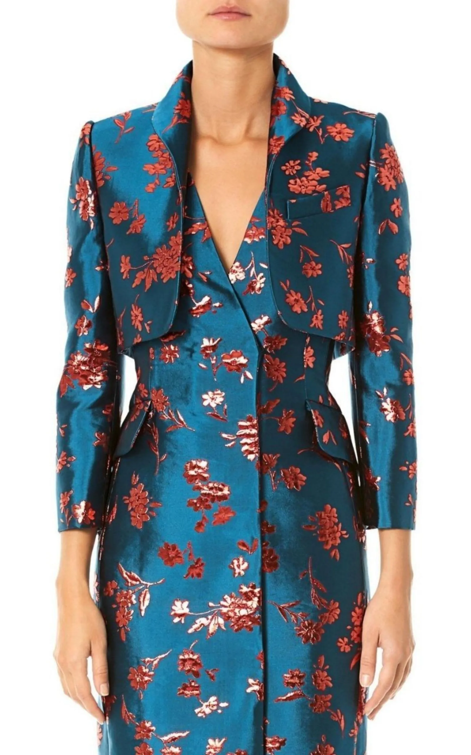 Floral Cropped Bolero Jacket sold by Runaway Catalog product image thumbnail 2