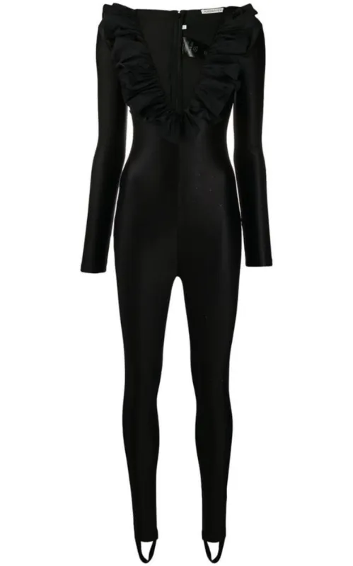 Ruffle Crystal Jumpsuit sold by Runaway Catalog