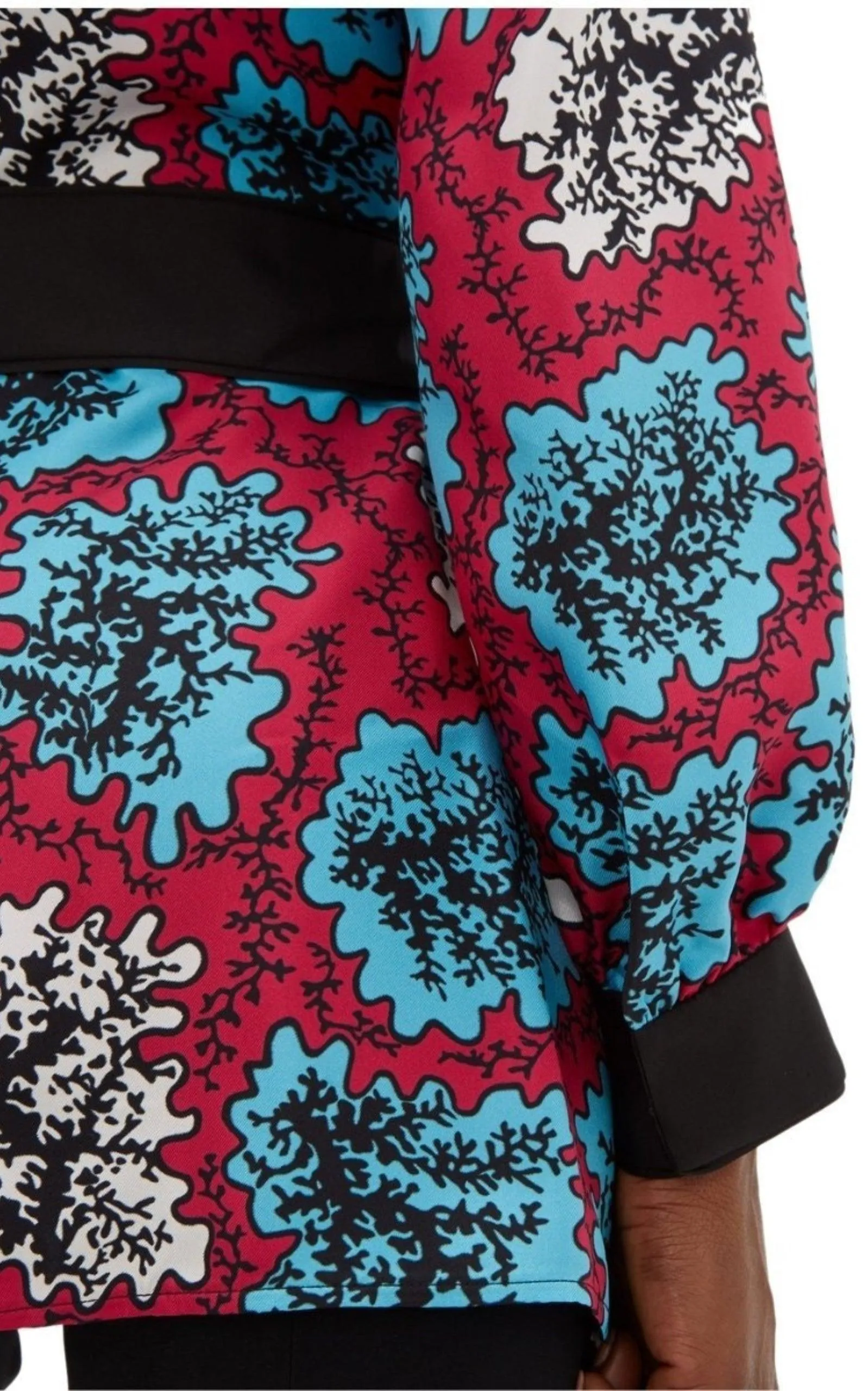 Darcy Coral Print Silk Jacket sold by Runaway Catalog product image thumbnail 5