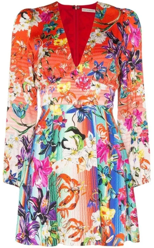 Bloom Floral Print Silk Dress sold by Runaway Catalog