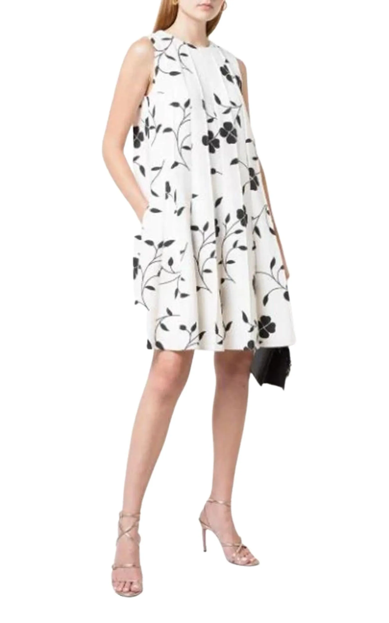 Pleated Floral-print Grain De Poudre Dress sold by Runaway Catalog product image thumbnail 2