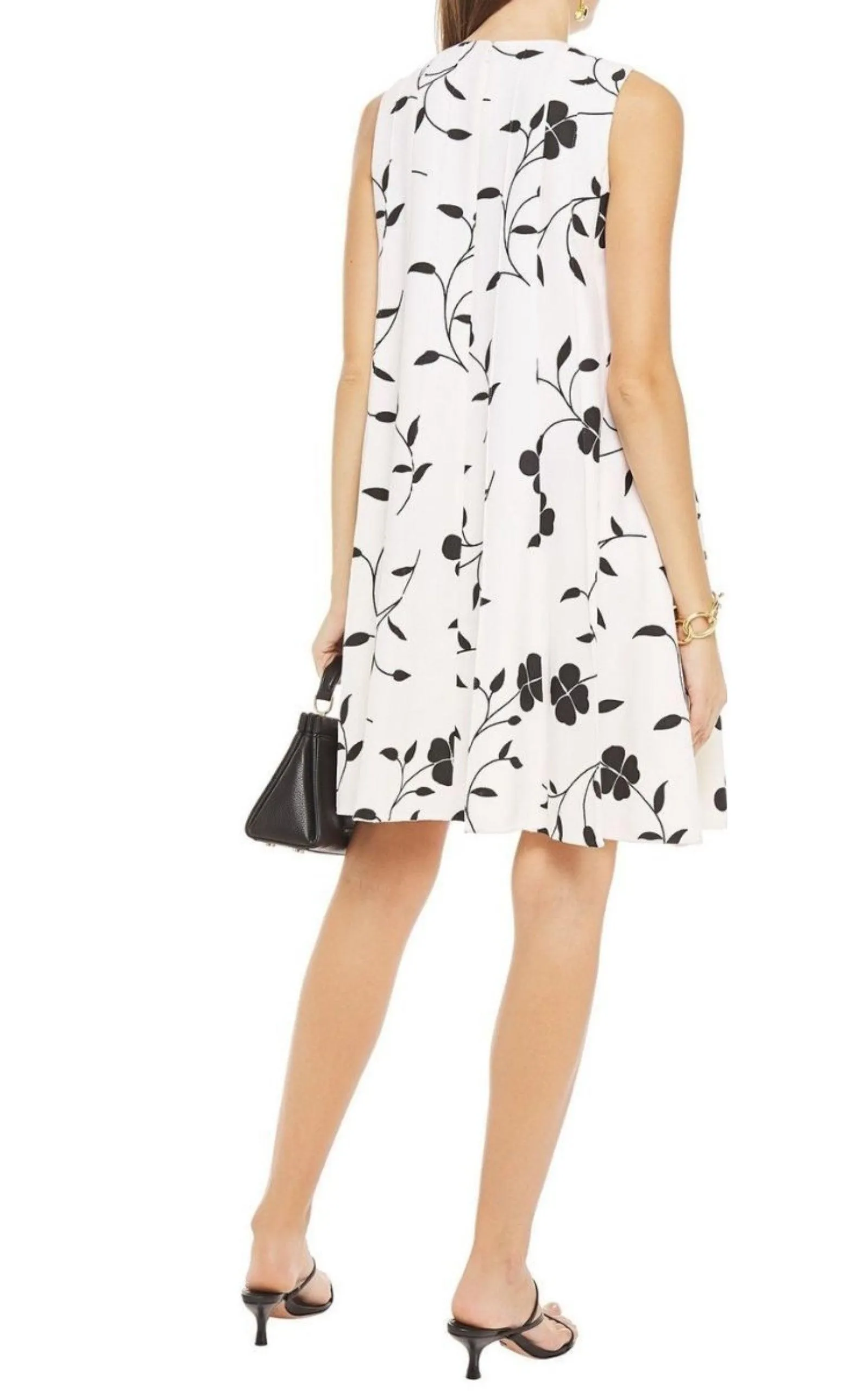 Pleated Floral-print Grain De Poudre Dress sold by Runaway Catalog product image thumbnail 5