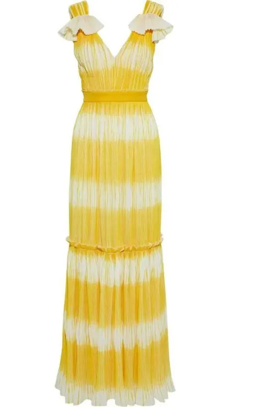 Yellow Tadia Plissé Dress sold by Runaway Catalog