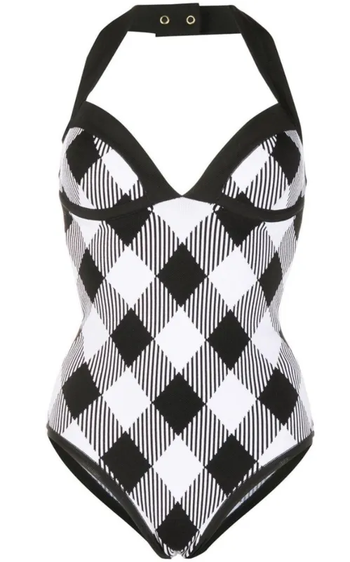 Check Halterneck Body sold by Runaway Catalog