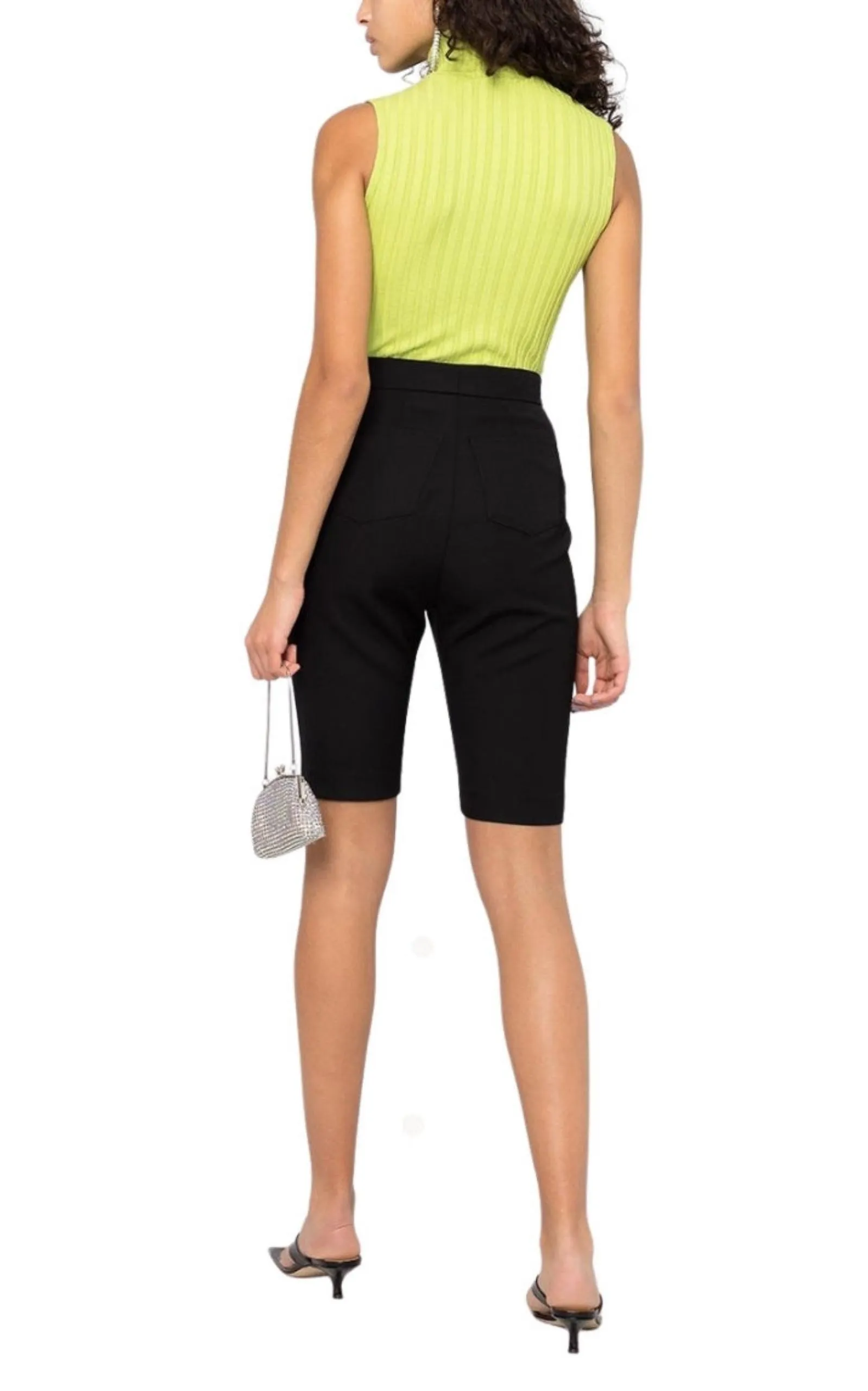 High-waisted Knee-length Wool Shorts sold by Runaway Catalog product image thumbnail 5