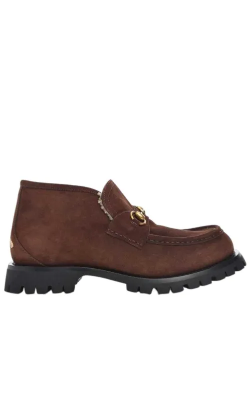 Shearling Harald Horsebit Ankle Boots sold by Runaway Catalog