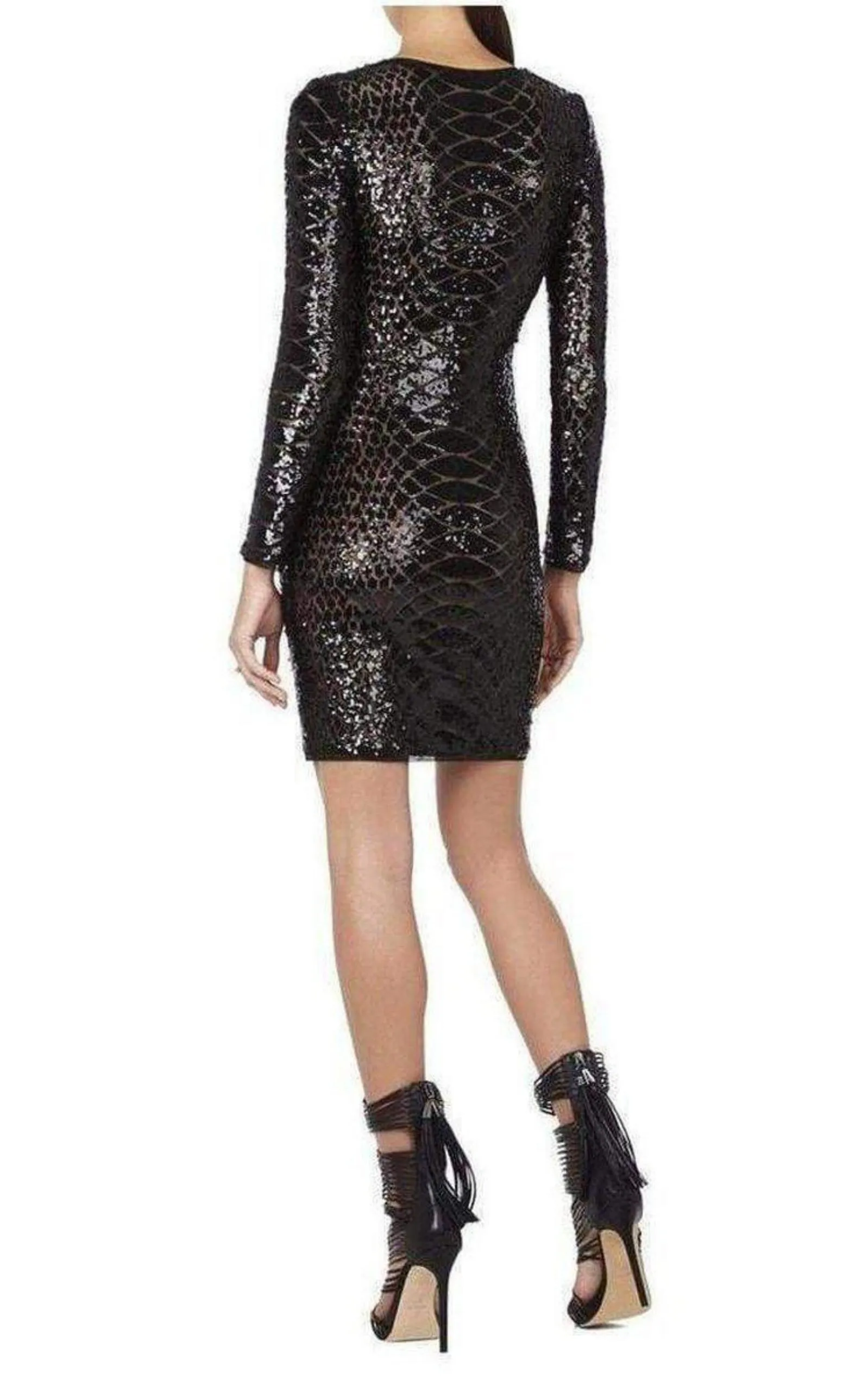 Sabryna Long Sleeve Python Sequin Dress sold by Runaway Catalog product image thumbnail 4