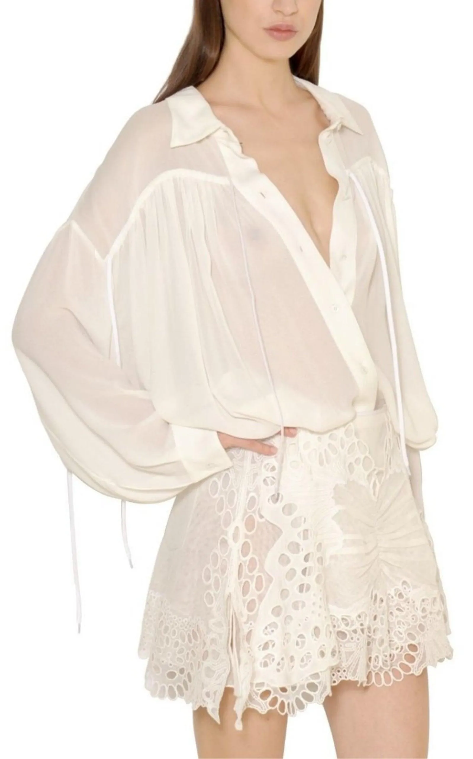 Oversize fine Crepe Shirt sold by Runaway Catalog product image thumbnail 3