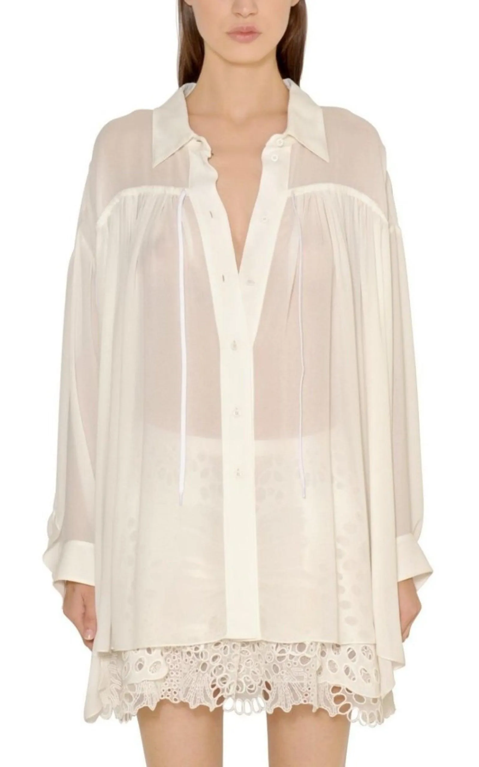 Oversize fine Crepe Shirt sold by Runaway Catalog product image thumbnail 2