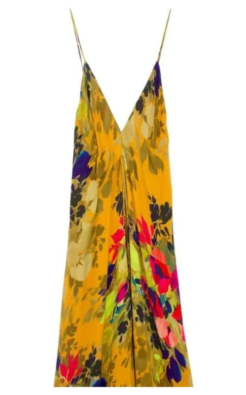 Angelina Botanic Silk Maxi Dress sold by Runaway Catalog