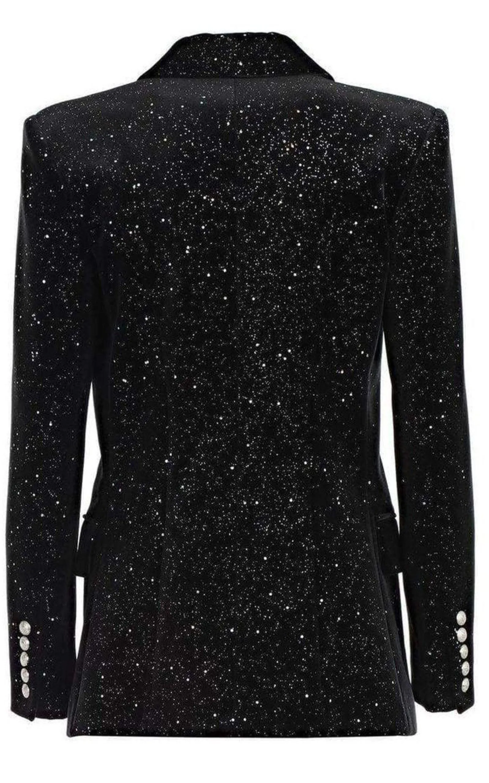 Glittered Velvet Double Breasted Blazer sold by Runaway Catalog product image thumbnail 5