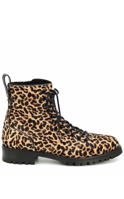 Cruz Flat Calf-Hair Ankle Boots sold by Runaway Catalog