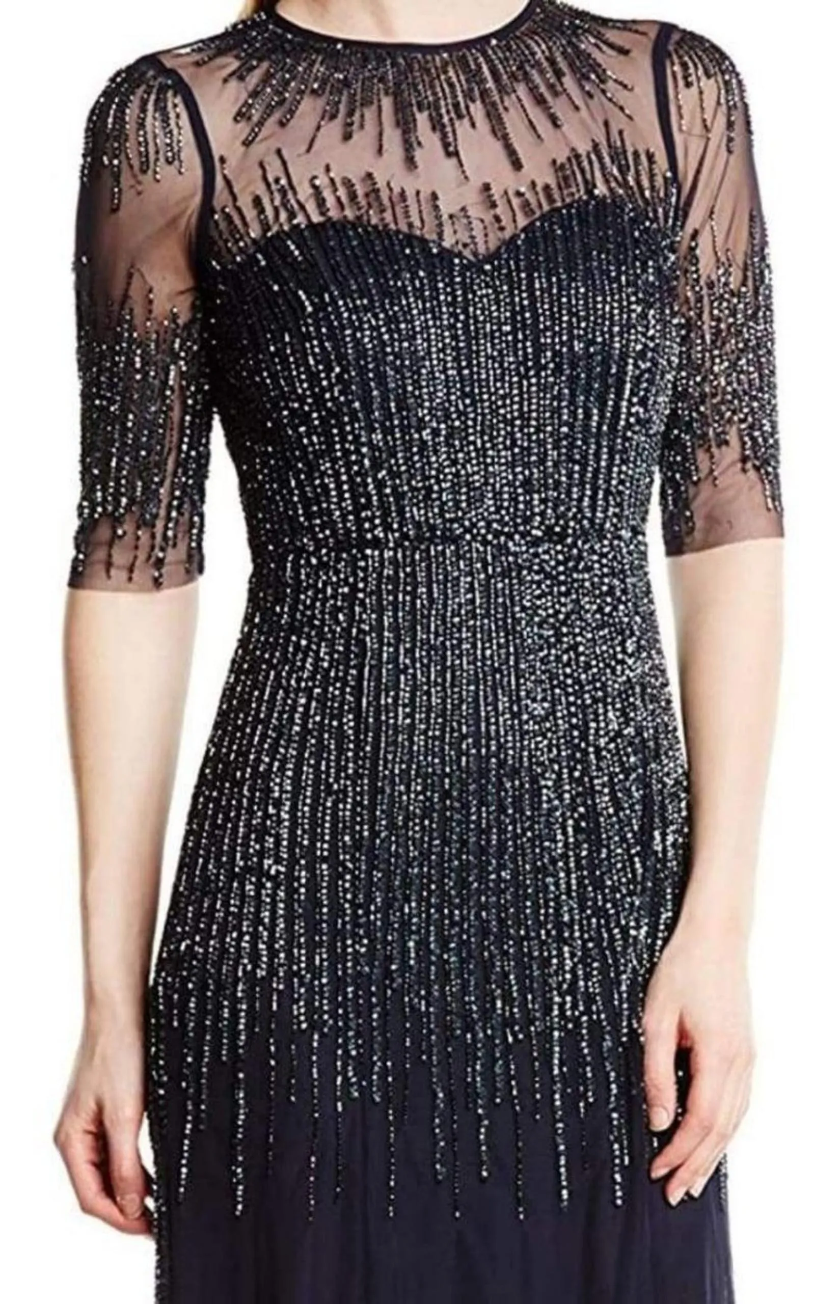 Embellished Illusion Jewel Sheath Gown sold by Runaway Catalog product image thumbnail 3