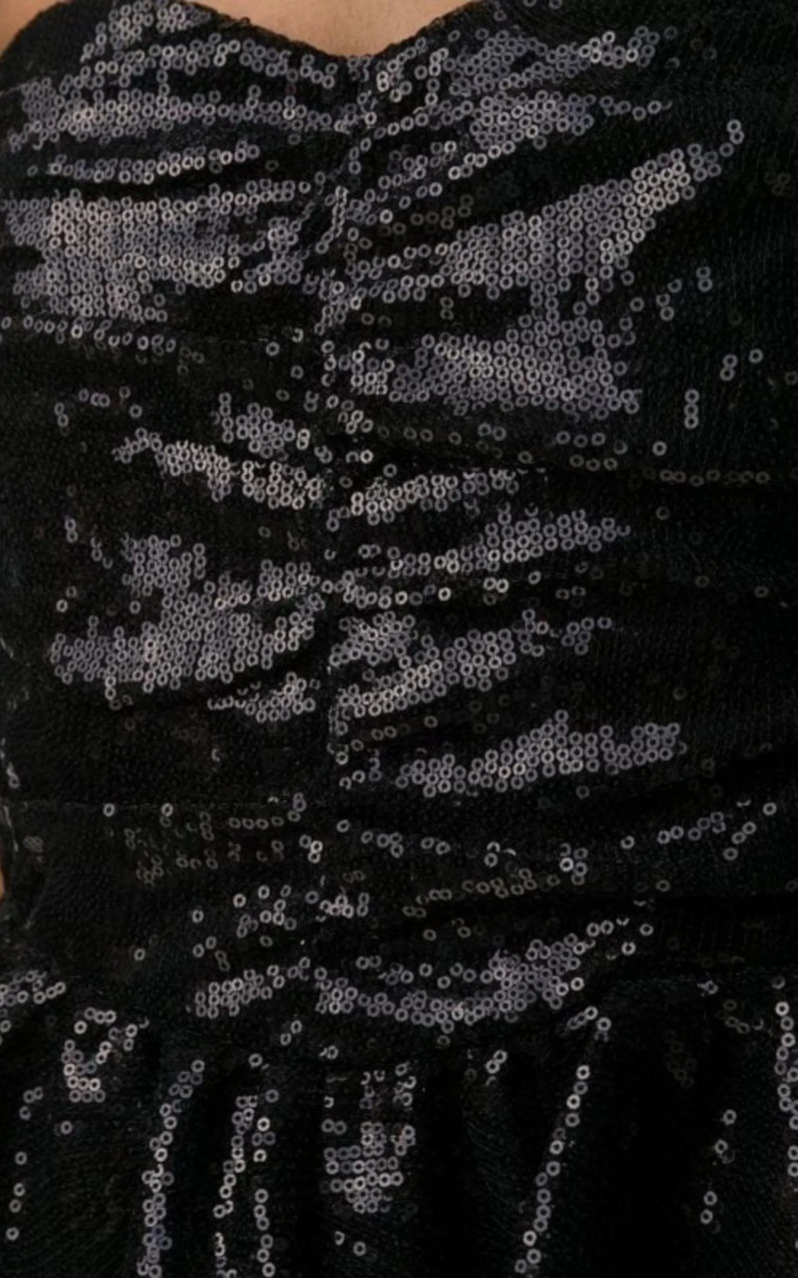 Black Sequinned Gown With Cape sold by Runaway Catalog product image thumbnail 4